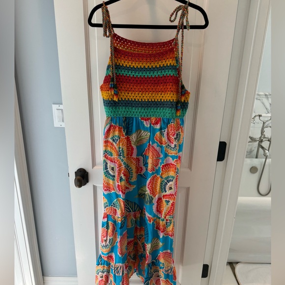 NWOT Farm Rio Dewdrop Spectrum Coverup dress size M - Picture 2 of 6